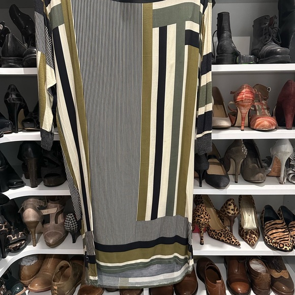 MNG Collection Multicolor Striped Pencil Skirt - Picture 1 of 6